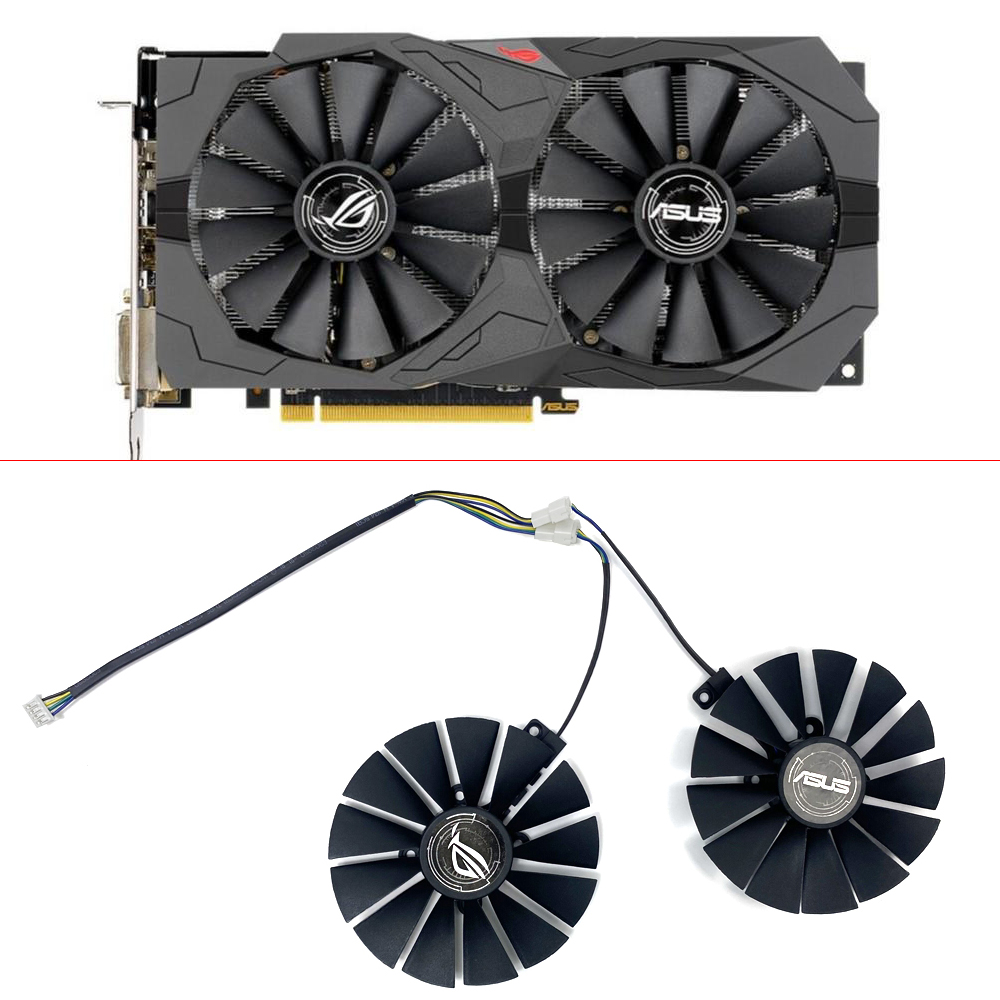 Rtx 3090 24Gb Gddr6X - 新しい冷却ファン,95mm,4ピン,pd10010s12hh t129215sm asus rog用,デュアルrx 470 570,amd